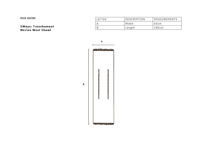 5Ways: Transhumant Merino Wool Shawl