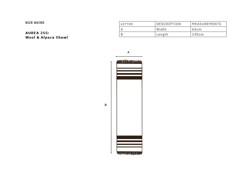 AUREA 255: Wool and Alpaca Shawl