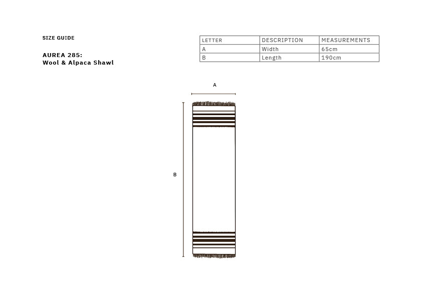 AUREA 285: Wool and Alpaca Shawl