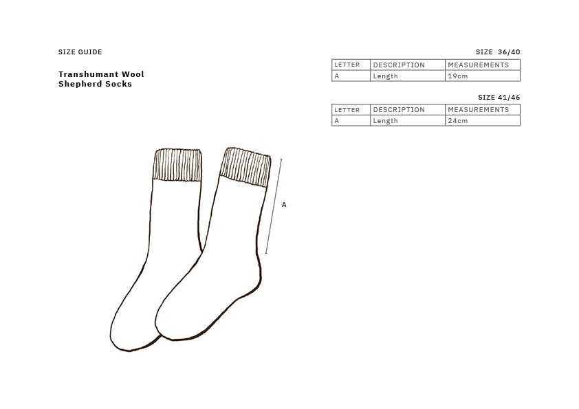 Shepherd Socks Made of Transhumance Wool