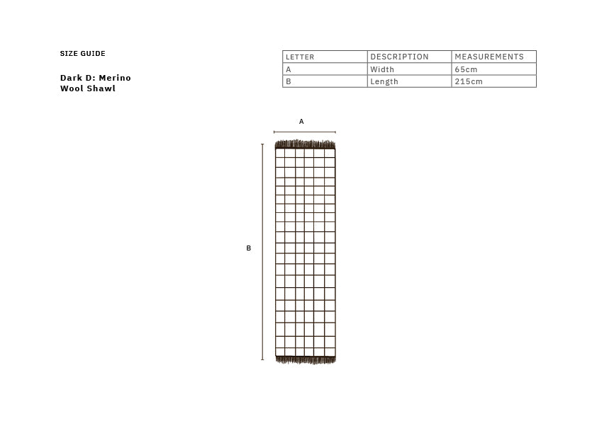 Dark D: Merino Wool Shawl
