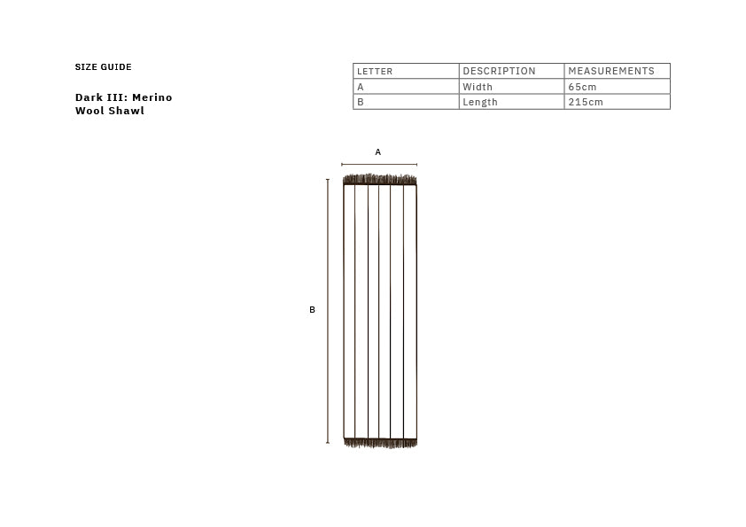 Dark III: Merino Wool Shawl