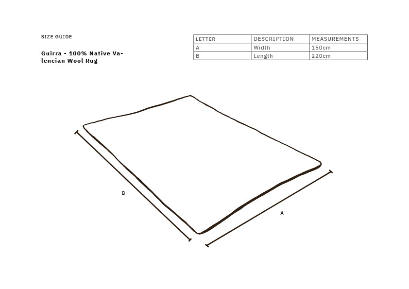 ALFOMBRA LANA AUTÓCTONA:  GUIRRA