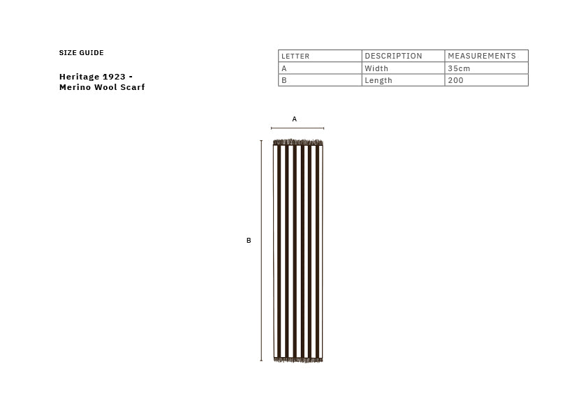 BUFANDA MERINA : HERITAGE 1923