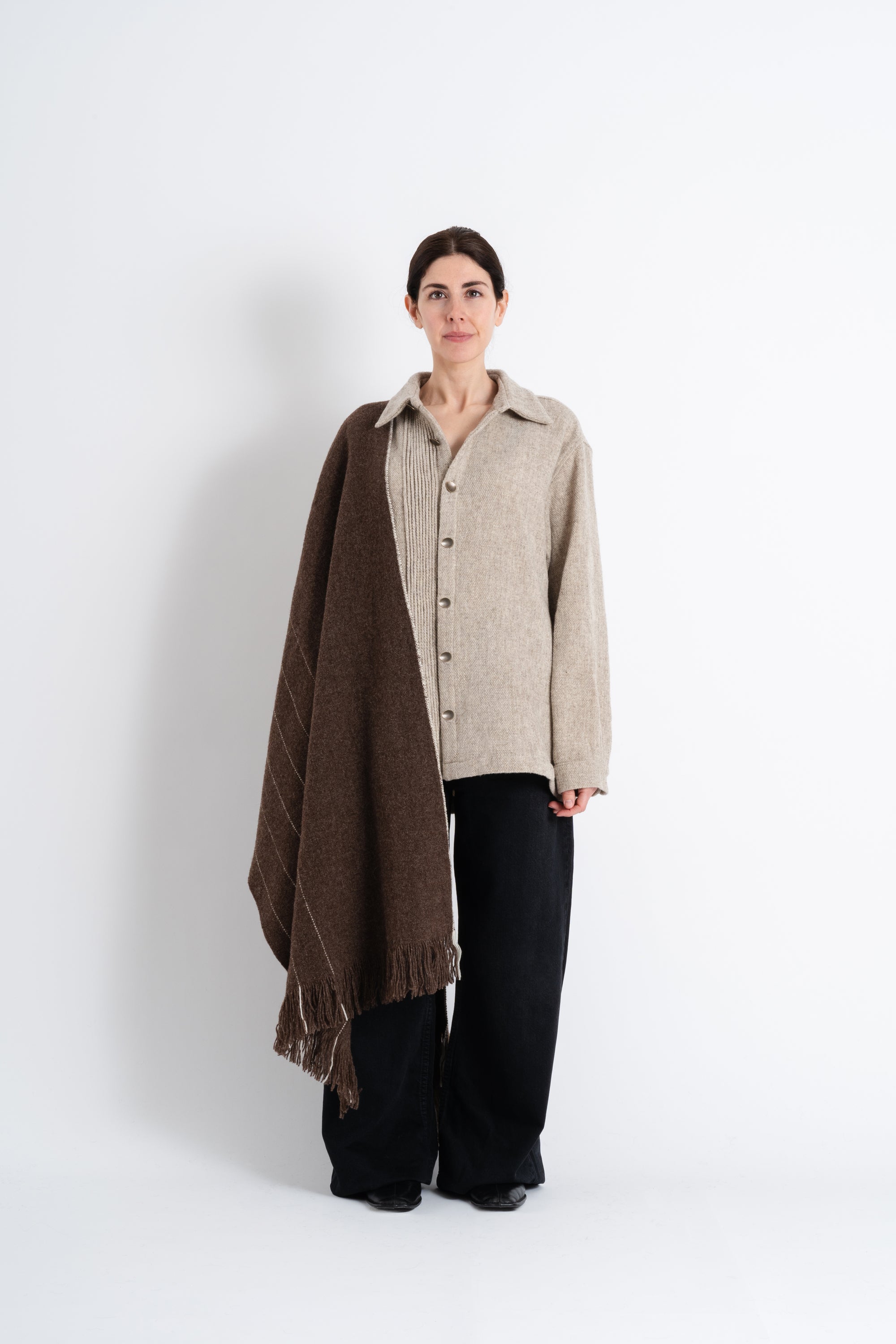 Dark III: Merino Wool Shawl