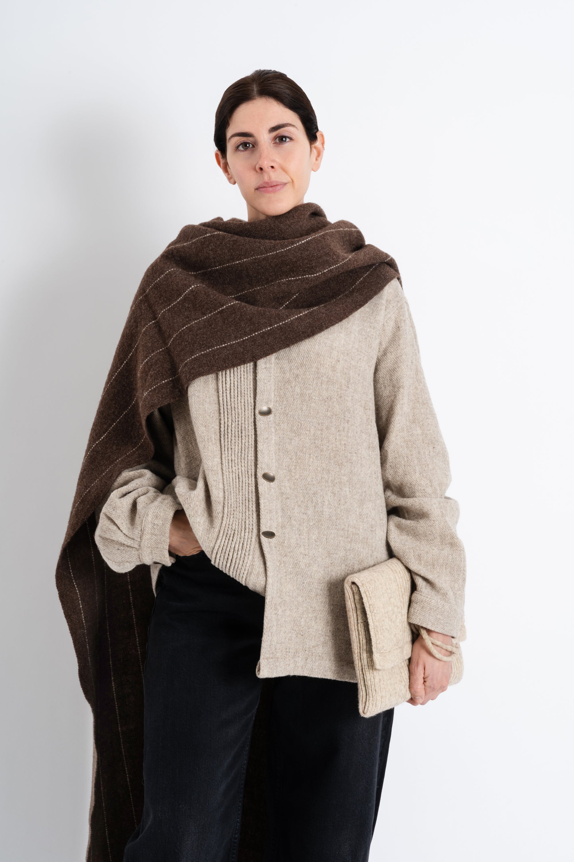 Dark III: Merino Wool Shawl