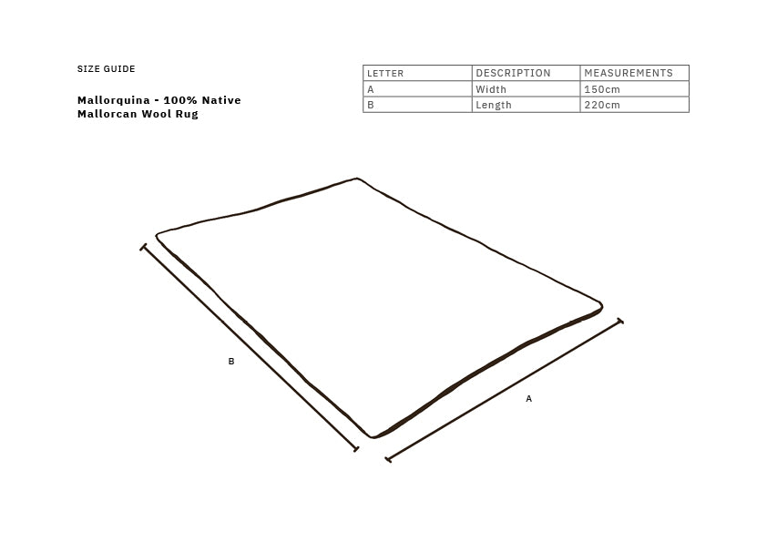 Mallorquina - 100% Native Wool Rug from Mallorca