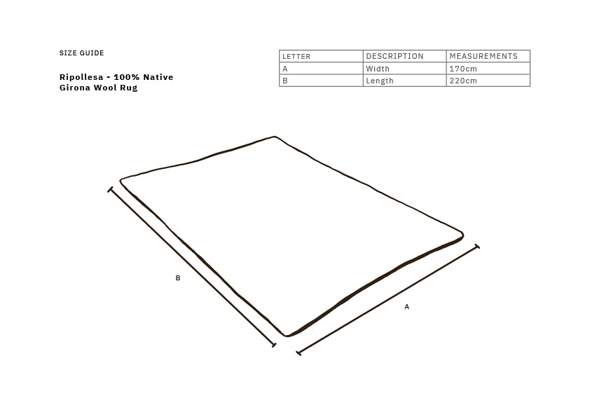 Ripollesa - 100% Native Wool Rug from Girona